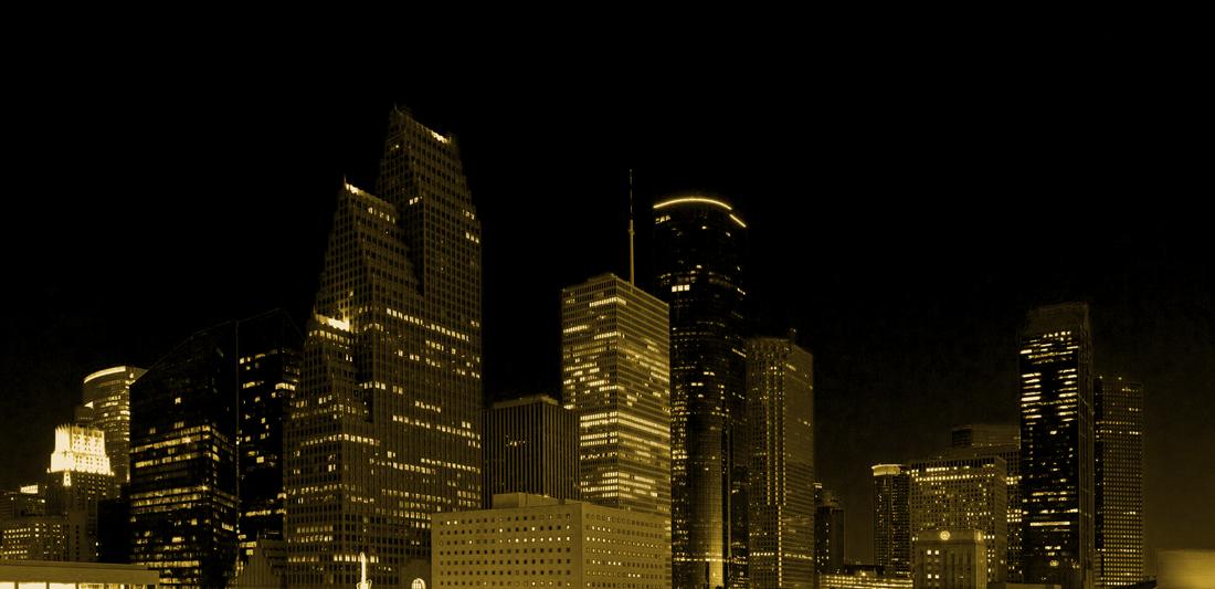 Downtown Houston at dusk